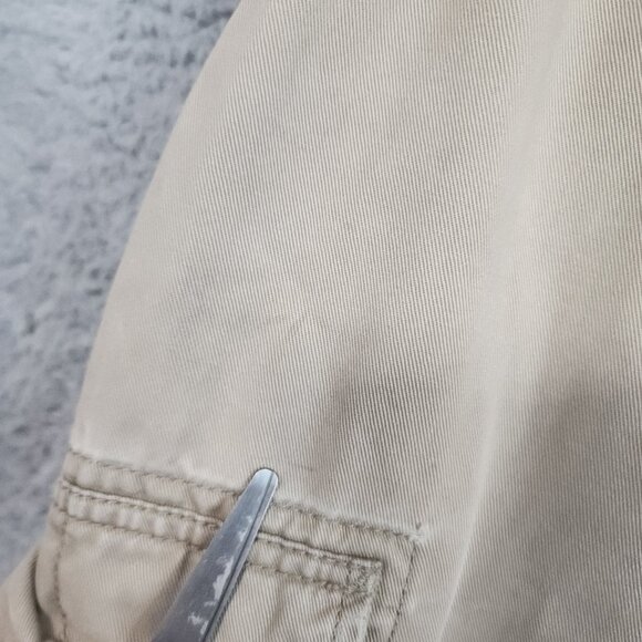 Levi's Mens Shorts Size 36 Cargo Distressed Worn 100% Cotton Beige Y2K - Picture 4 of 12